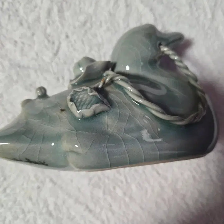 [BUNJANG] Duck-Shaped Celadon Inkstone / 오리 청자 연적