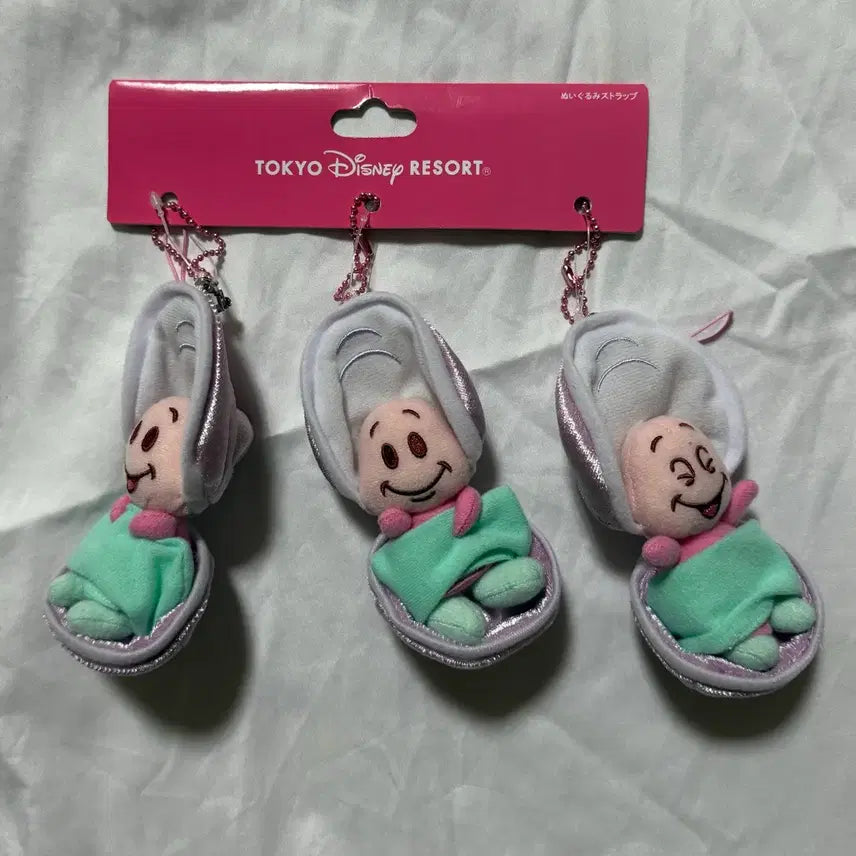 [BUNJANG] Tokyo Disneyland Alice in Wonderland Oyster Plush Keychain Set / [미개봉] 도쿄 디즈니랜드 이상한 나라의 앨리스 어린굴 영오이스터 인형 키링