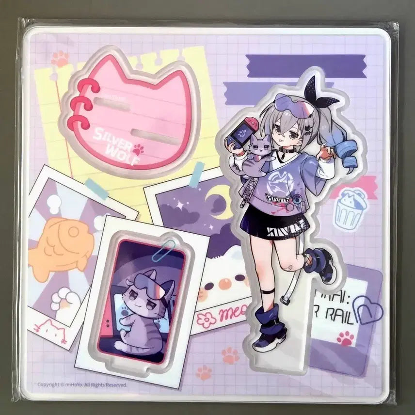 [BUNJANG] Honkai: Star Rail Silver Wolf Tiny Cat Series Acrylic Stand (Sealed) / 미개봉) 붕괴 스타레일 공식 타이니캣 시리즈 은랑 아크릴 스탠드