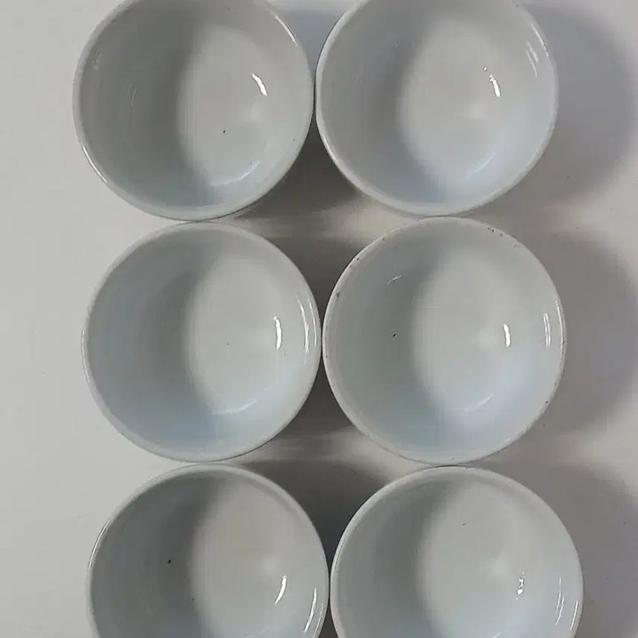 [BUNJANG] Vintage White Porcelain Rice Bowls and Small Dishes Set (6 Pieces) / 15.근대사 수집품 민속품 빈티지 백자  밥그릇 종지 6개 세트