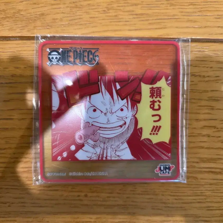 [BUNJANG] Jump Shop China Cafe Exclusive Luffy Acrylic Coaster (Sealed) / 미개봉 중국 점프샵 카페 특전 루피 아크릴 코스터