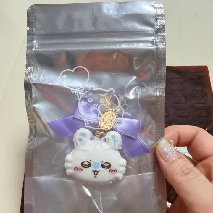 [BUNJANG] Chiikawa Q-pot Macaron Bag Charm Momonga (Squirrel) / 치이카와 Q-pot 마카롱 백 참 모몽가 미개봉