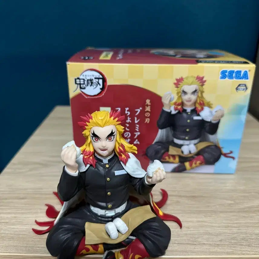 [BUNJANG] SEGA Demon Slayer Kyojuro Rengoku Chokonose Figure (Box Included) / 세가 귀멸의 칼날 쵸코노세 피규어 - 렌고쿠 쿄쥬로 (박스 포함)