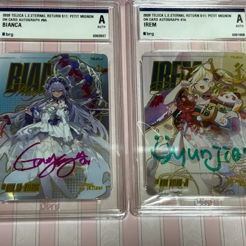 [BUNJANG] Eternal Return Terrica Bianca Irem Voice Actor Autographed Bundle Set / 이터널리턴 테레카 비앙카 이렘 성우 사인 일괄