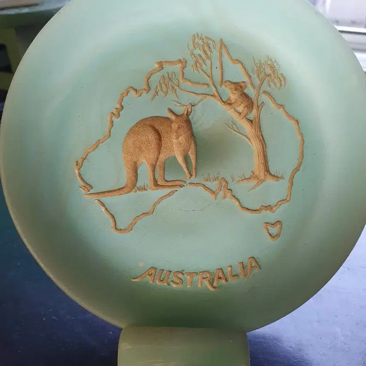 [BUNJANG] Marlestone "Genuine" Kangaroo &amp; Koala Relief Decorative Plate (Australia) / 호주 정품 빈티지 마블스톤(Marlestone) 캥거루 코알라 입체 부조 장식 접시