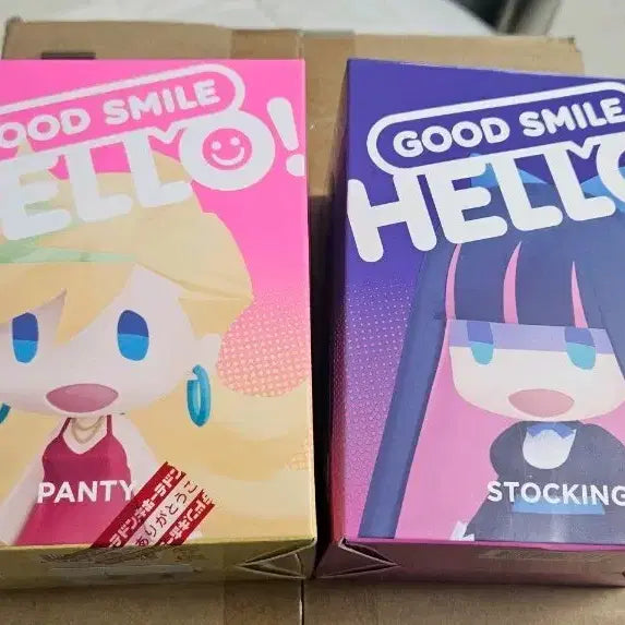 [BUNJANG] Good Smile Company Hello! Panty/Stocking 2 Types Figure Set (Sealed) / 굿스마일 헬로! 팬티/스타킹 피규어 2종 미개봉