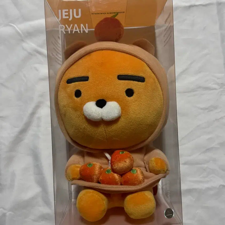 [BUNJANG] Kakao Friends Jeju Tangerine Ryan Doll (Limited Edition) / [미개봉] 카카오프렌즈 제주 감귤 라이언 인형 제주 한정판 굿즈
