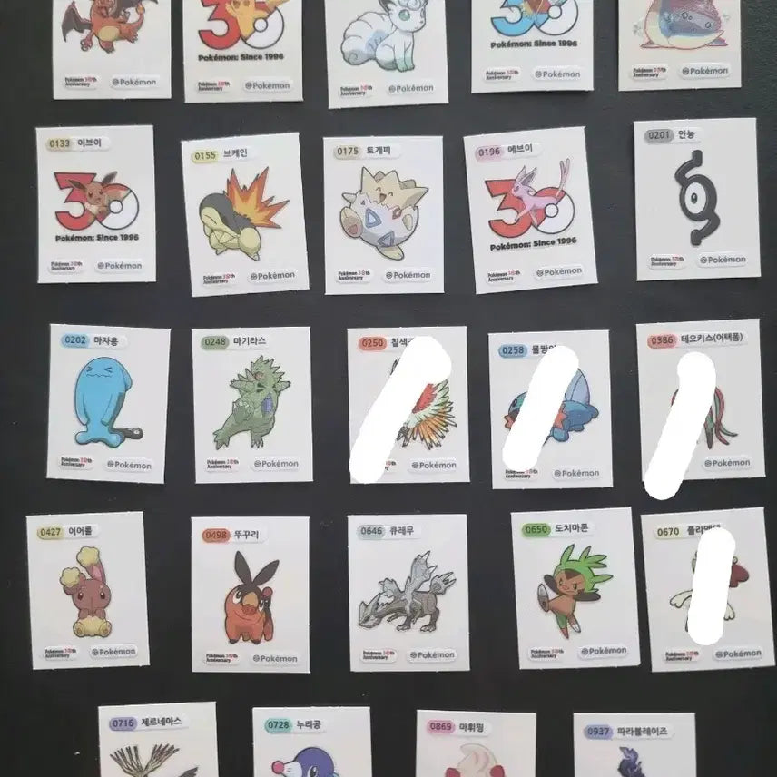 [BUNJANG] Pokemon 30th Anniversary Sticker Collection / 포켓몬 30주년 띠부씰 팝니다