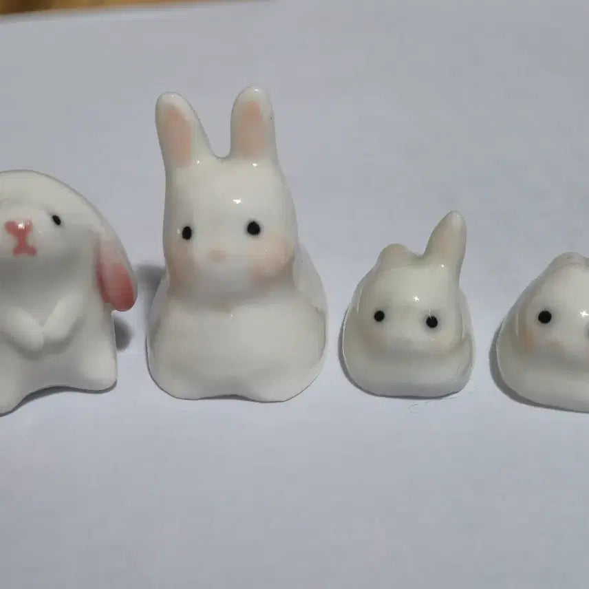 [BUNJANG] Ceramic Rabbit Figurines Bundle Set / 토끼 도자기 피규어 일괄