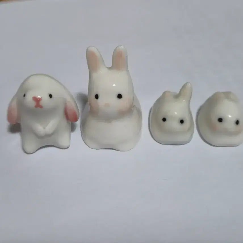 [BUNJANG] Ceramic Rabbit Figurines Bundle Set / 토끼 도자기 피규어 일괄