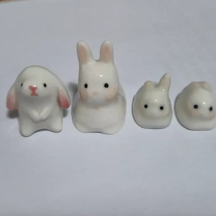 [BUNJANG] Ceramic Rabbit Figurines Bundle Set / 토끼 도자기 피규어 일괄