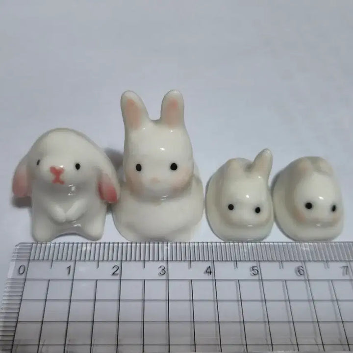 [BUNJANG] Ceramic Rabbit Figurines Bundle Set / 토끼 도자기 피규어 일괄