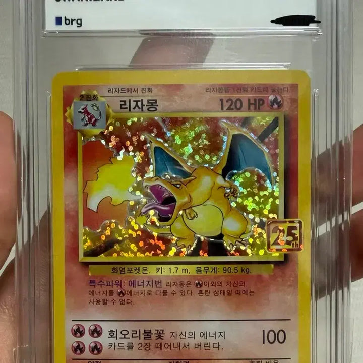 [BUNJANG] Pokemon 25th Anniversary Charizard Promo Card (PSA 8.5) / 포켓몬 카드 리자몽 25주년 기념 프로모 8.5 등급
