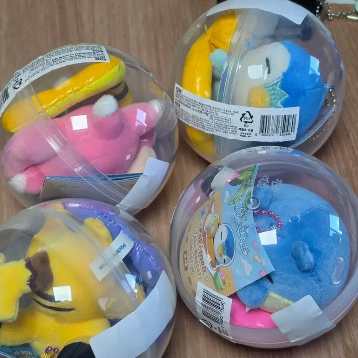 [BUNJANG] Pokemon Summer Tube Mascot 4 Types Set / 포켓몬 써머 튜브마스코트 4종세트 팝니다