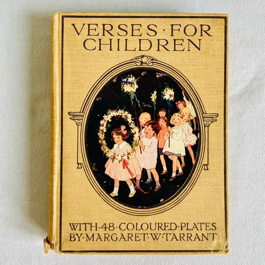 [BUNJANG] 1920s Antique English "Verses for Children" Illustrated Book by Margaret W. Tarrant / 1920년대 영국 엔틱 판화 아동문학 도서 Verses for Children
