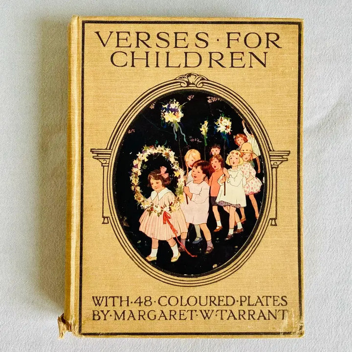 [BUNJANG] 1920s Antique English "Verses for Children" Illustrated Book by Margaret W. Tarrant / 1920년대 영국 엔틱 판화 아동문학 도서 Verses for Children