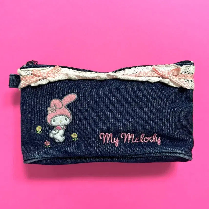 [BUNJANG] My Melody Classic Lace Pouch / 고전 마이멜로디 레이스 청 파우치