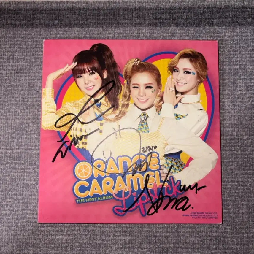 [BUNJANG] Orange Caramel Lipstick 1st Album Autographed CD / [비매/PROMO] 오렌지캬라멜 Lipstick 정규 1집 친필 사인 앨범