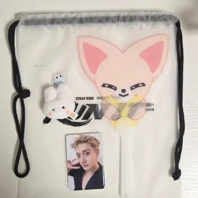 [BUNJANG] Stray Kids Run It Seoul 3rd Round Photocard Set, Fan, Keyring Bundle Set / 스트레이키즈 Run It 서울 3차 입장 포카세트 부채 키링일괄