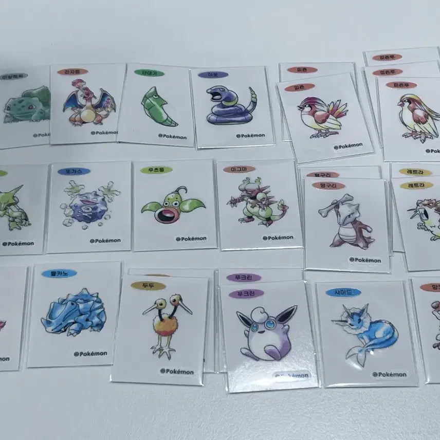 [BUNJANG] Pokemon Artwork 30th Anniversary Stickers, Joke Bear Stickers / 매일 업데이트)포켓몬 아트워크 30주년 띠부씰 , 농담곰 등등