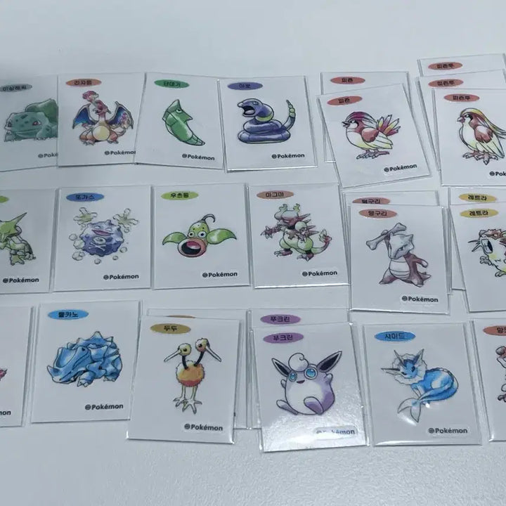 [BUNJANG] Pokemon Artwork 30th Anniversary Stickers, Joke Bear Stickers / 매일 업데이트)포켓몬 아트워크 30주년 띠부씰 , 농담곰 등등