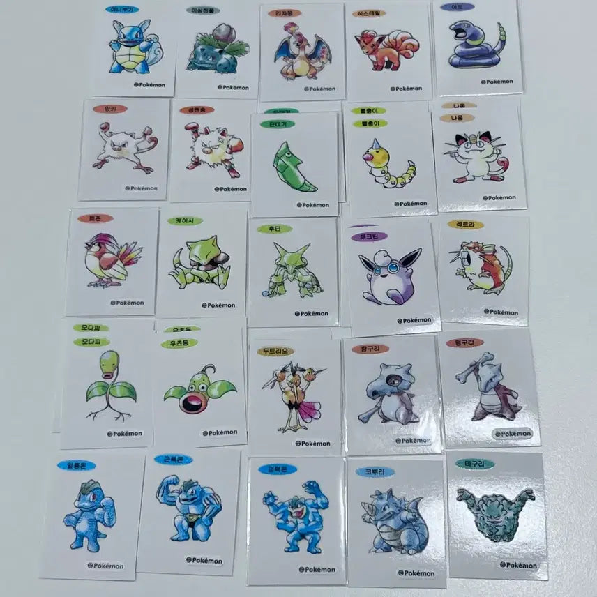 [BUNJANG] Pokemon Artwork 30th Anniversary Stickers, Joke Bear Stickers / 농담곰 띠부씰