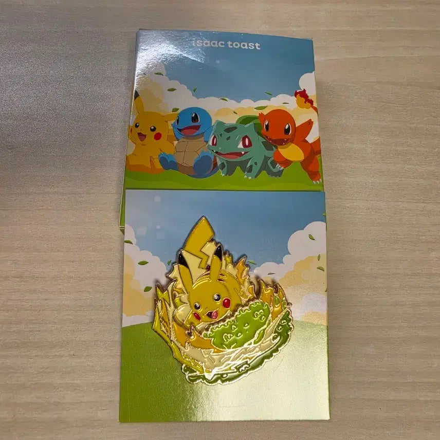 [BUNJANG] Pikachu I-SAK Toast Pokemon Badge / 피카츄 이삭 토스트 포켓몬 뱃지