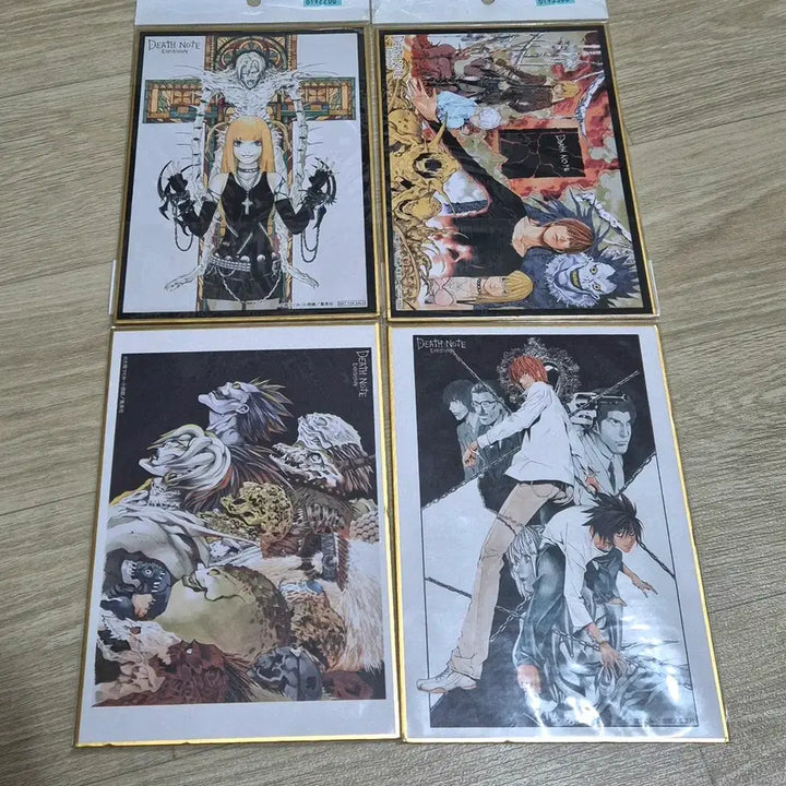 [BUNJANG] Death Note Exhibition Limited Edition Art Boards Set (4 Types) / 데스노트 전시회 한정 색지 4종