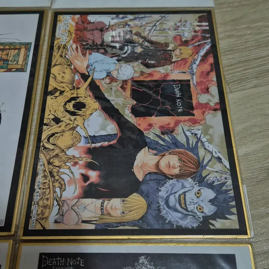 [BUNJANG] Death Note Exhibition Limited Edition Art Boards Set (4 Types) / 데스노트 전시회 한정 색지 4종