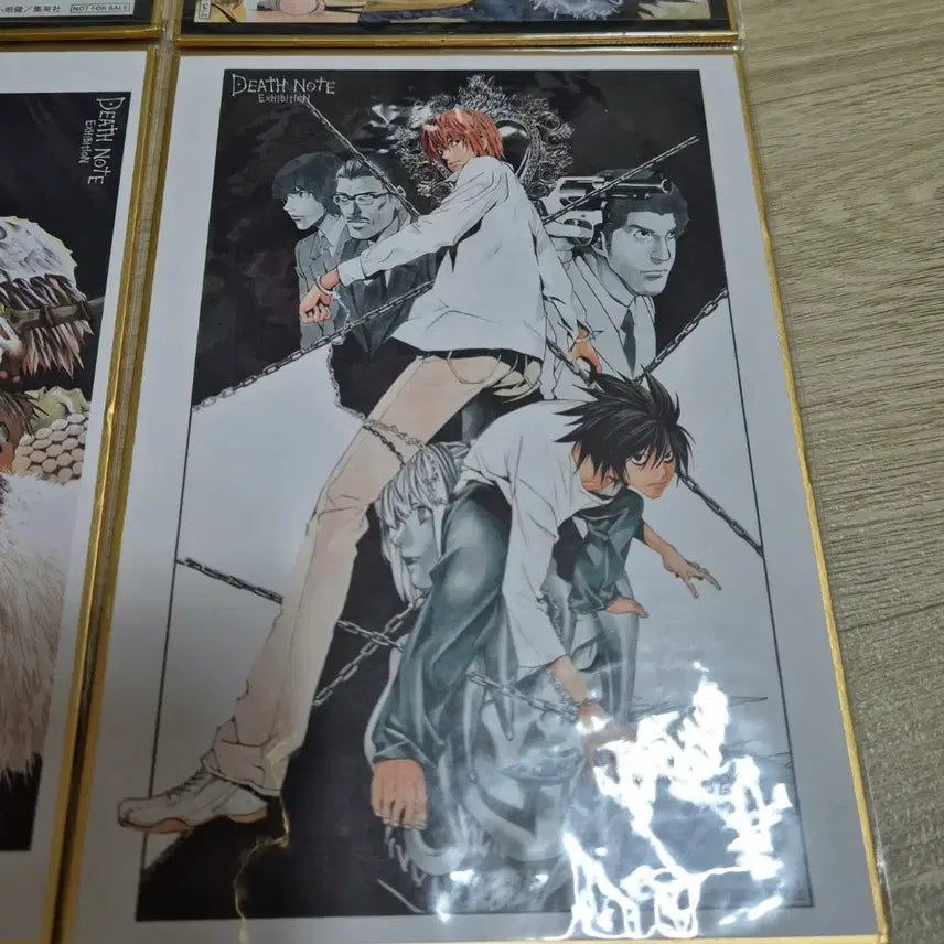 [BUNJANG] Death Note Exhibition Limited Edition Art Boards Set (4 Types) / 데스노트 전시회 한정 색지 4종