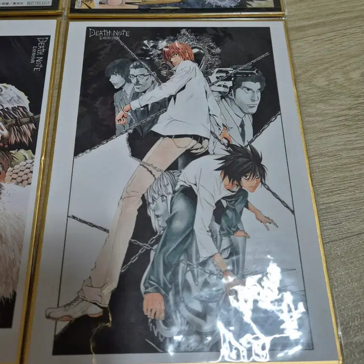 [BUNJANG] Death Note Exhibition Limited Edition Art Boards Set (4 Types) / 데스노트 전시회 한정 색지 4종