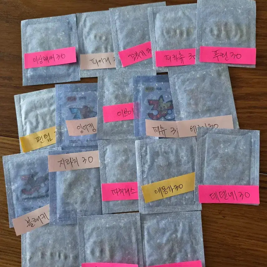 [BUNJANG] Pokemon Stickers 30th Anniversary Logo Full Set (Opened) / 포켓몬띠부씰 시즌5 30주년 로고 풀셋 판매(개봉용)