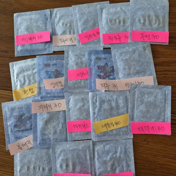 [BUNJANG] Pokemon Stickers 30th Anniversary Logo Full Set (Opened) / 포켓몬띠부씰 시즌5 30주년 로고 풀셋 판매(개봉용)
