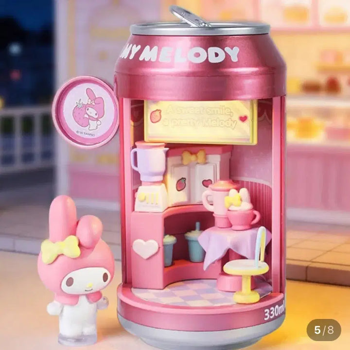 [BUNJANG] Sanrio My Melody Drink Can Figure Light / 산리오 음료수 스토어 캔 피규어 조명 디저트 가게 마멜 마이멜로디