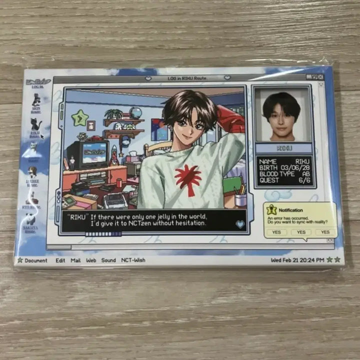 [BUNJANG] NCT WISH Riku Login Photocard Set (Excluding Photocard) / 엔시티위시 리쿠 로그인 포토세트 (포카X)