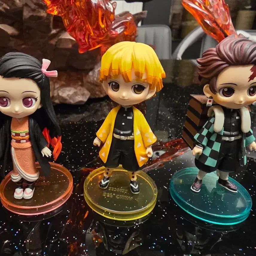 [BUNJANG] Demon Slayer 3-Figure Set (Nezuko, Zenitsu, Tanjiro) / 귀멸의 칼날 피규어 3종 세트