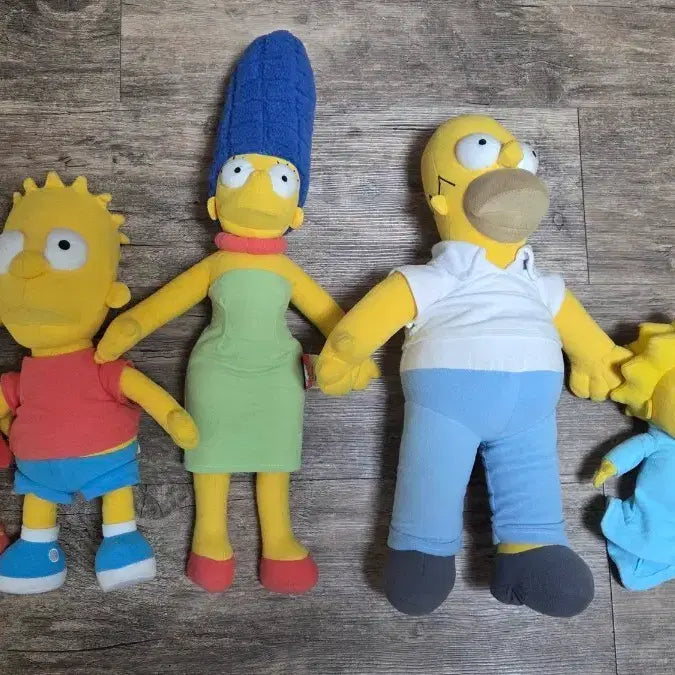 [BUNJANG] The Simpsons Family 5-Piece Plush Toy Set / 심슨 가족 인형 세트