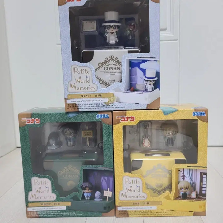 [BUNJANG] Detective Conan Sega Petit World Memories Figure 3-Character Set / 명탐정 코난 세가 푸치 월드 메모리즈 피규어 3종 세트