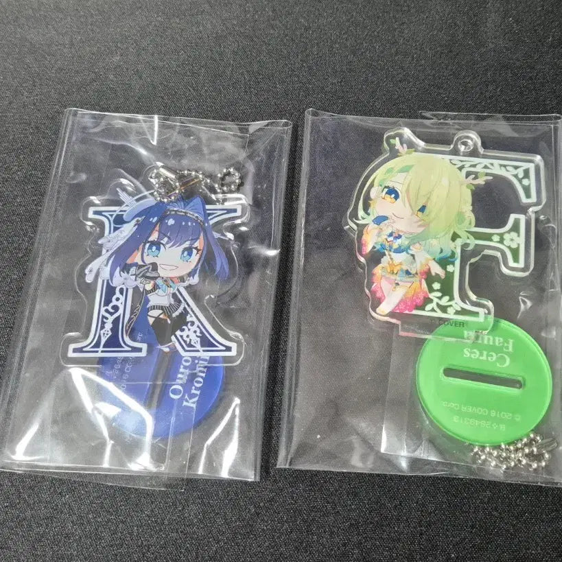 [BUNJANG] Hololive Production Ouro Kronii / Ceres Fauna Acrylic Stand Keyring Set / 홀로라이브 아크릴 스탠드 키링 2종 (오로 크로니/세레스 파우나)