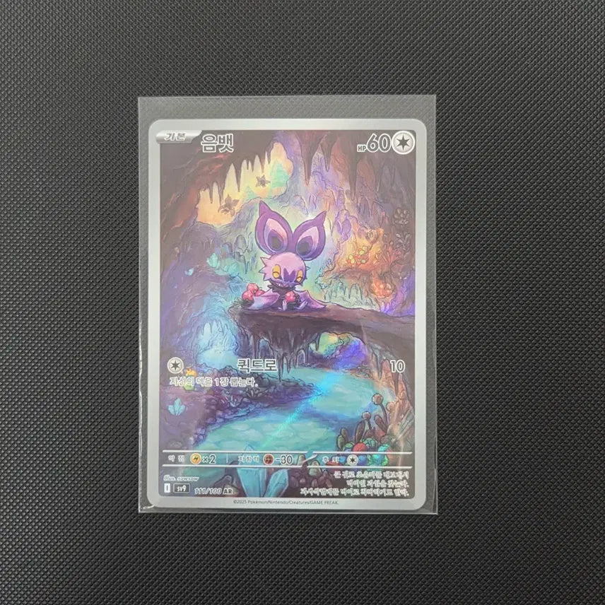 [BUNJANG] Pokemon Card Noibat AR 111/100 / [포켓몬카드] 음뱃 AR 111/100