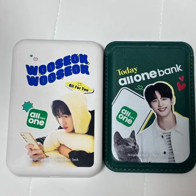 [BUNJANG] Byun Woo Seok MagSafe Card Wallet &amp; Power Bank Bundle / NH굿즈 변우석 맥세이프카드지갑&amp;보조배터리