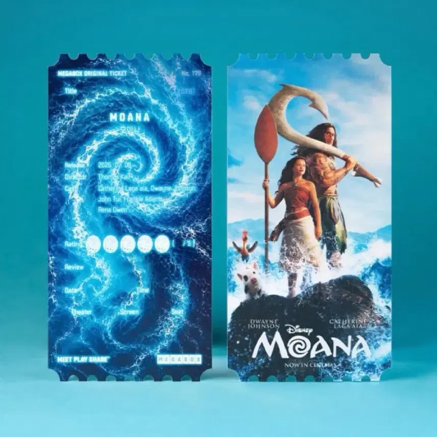 [BUNJANG] Moana Live-Action Movie Original Ticket / 모아나 실사 영화 오리지널 티켓