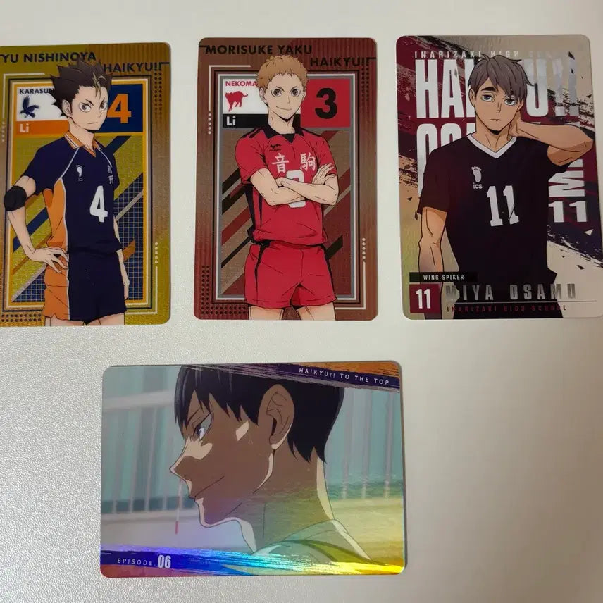 [BUNJANG] Haikyuu!! Trading Cards Bundle Set (16 cards) / 하이큐 바보카 메탈카드 16장 일괄