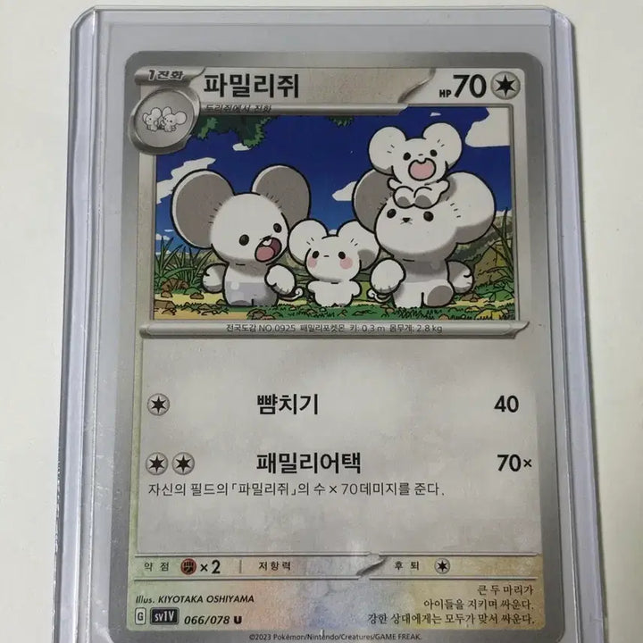 [BUNJANG] Pokemon Card Family of Three 066/078 U / 포켓몬카드 파밀리쥐 066/078 U