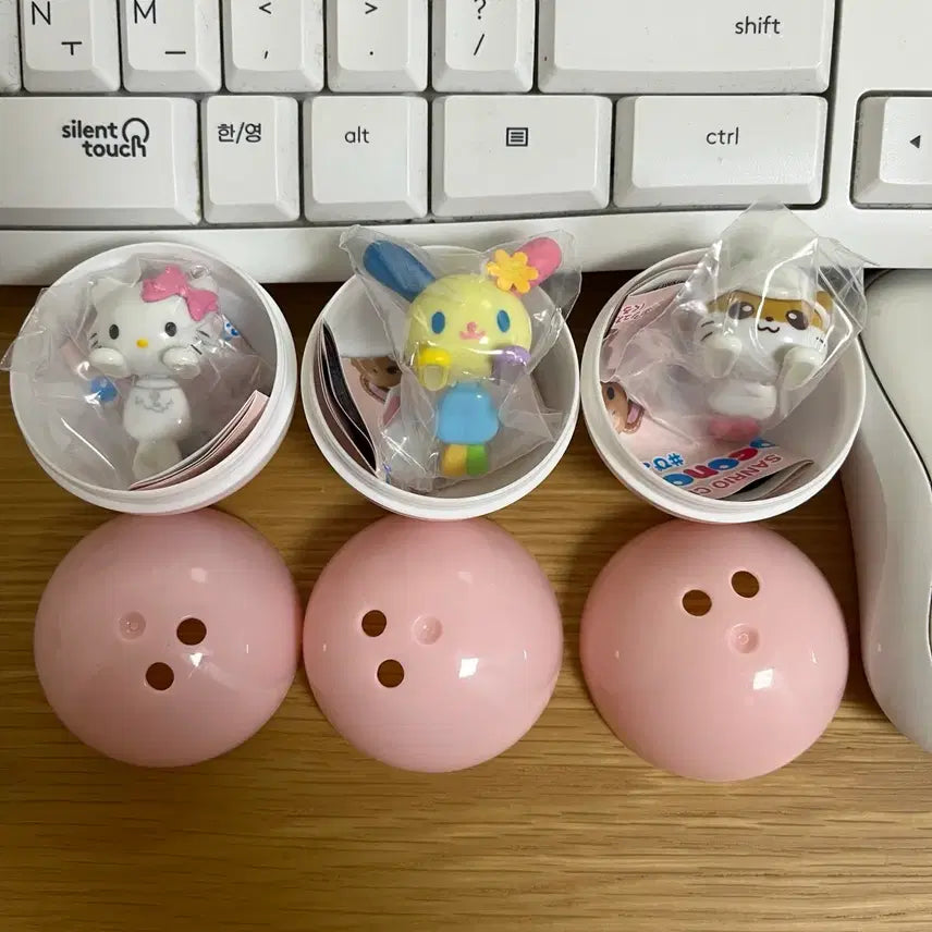 [BUNJANG] Sanrio Pokonoru Mascot Hyper Vol. 3 Gacha (3 Type Set) / (3종세트) 산리오 표코노루 마스코트 히퍼 3탄 가챠