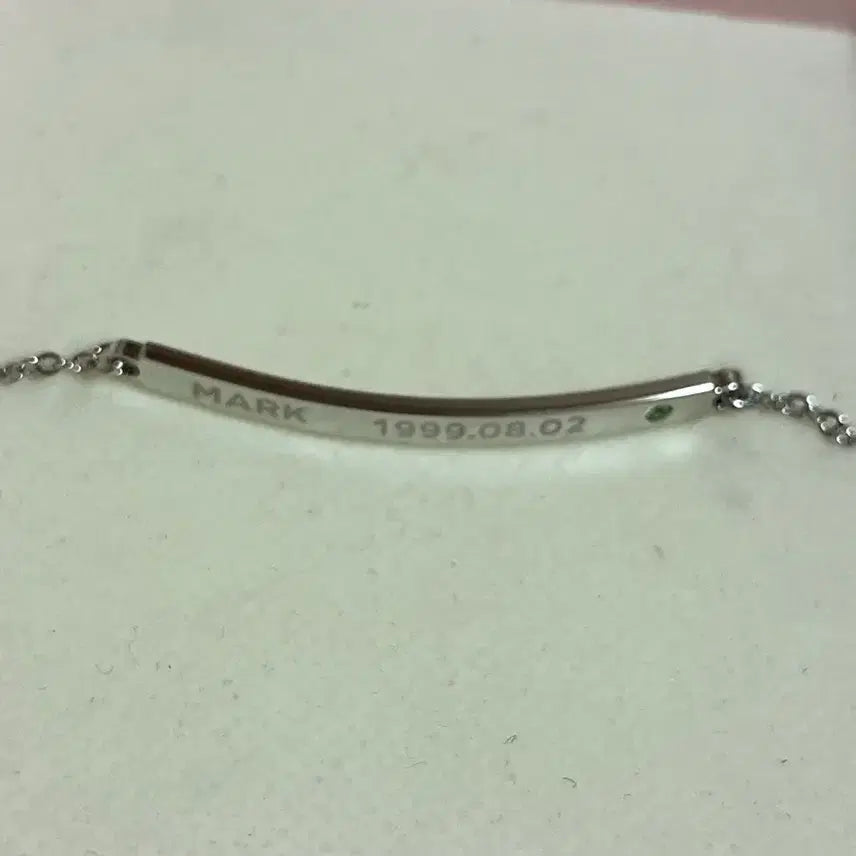 [BUNJANG] NCT Mark Birthday Bracelet Silver / 구 엔시티 마크 생일 팔찌 실버