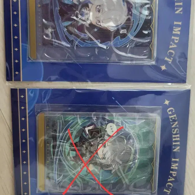 [BUNJANG] Genshin Impact Neuvillette Official Photocard &amp; Sticker Set (Sealed) / [미개봉] 원신 공식 포토카드&amp;스티커 세트 느비예트