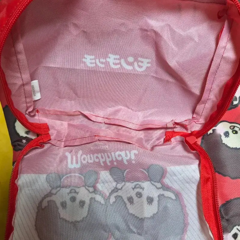 [BUNJANG] Monchhichi Red Eco Bag Set / 몬치치 에코백 레드 셋트