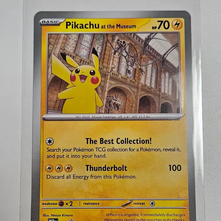 [BUNJANG] Pokemon Card London Natural History Museum Pikachu / 포켓몬카드 런던 자연사 박물관 피카츄