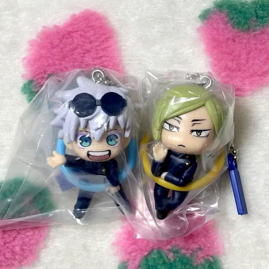[BUNJANG] Jujutsu Kaisen Volume 1 Arc 1 "Konichiwa" Gacha Keyring Bundle Set / 일괄) 주술회전 회옥 옥절 곤니치와 고죠 나나미 가챠 키링 양도